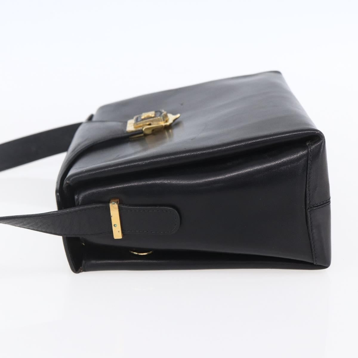 Celine Vintage Shoulder Bag Leather Black Leather Shoulder Bag Bag