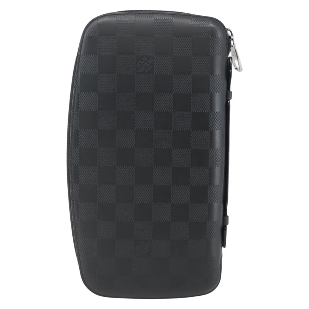 Louis Vuitton Organiser Atholl Leather Black Leather Bag