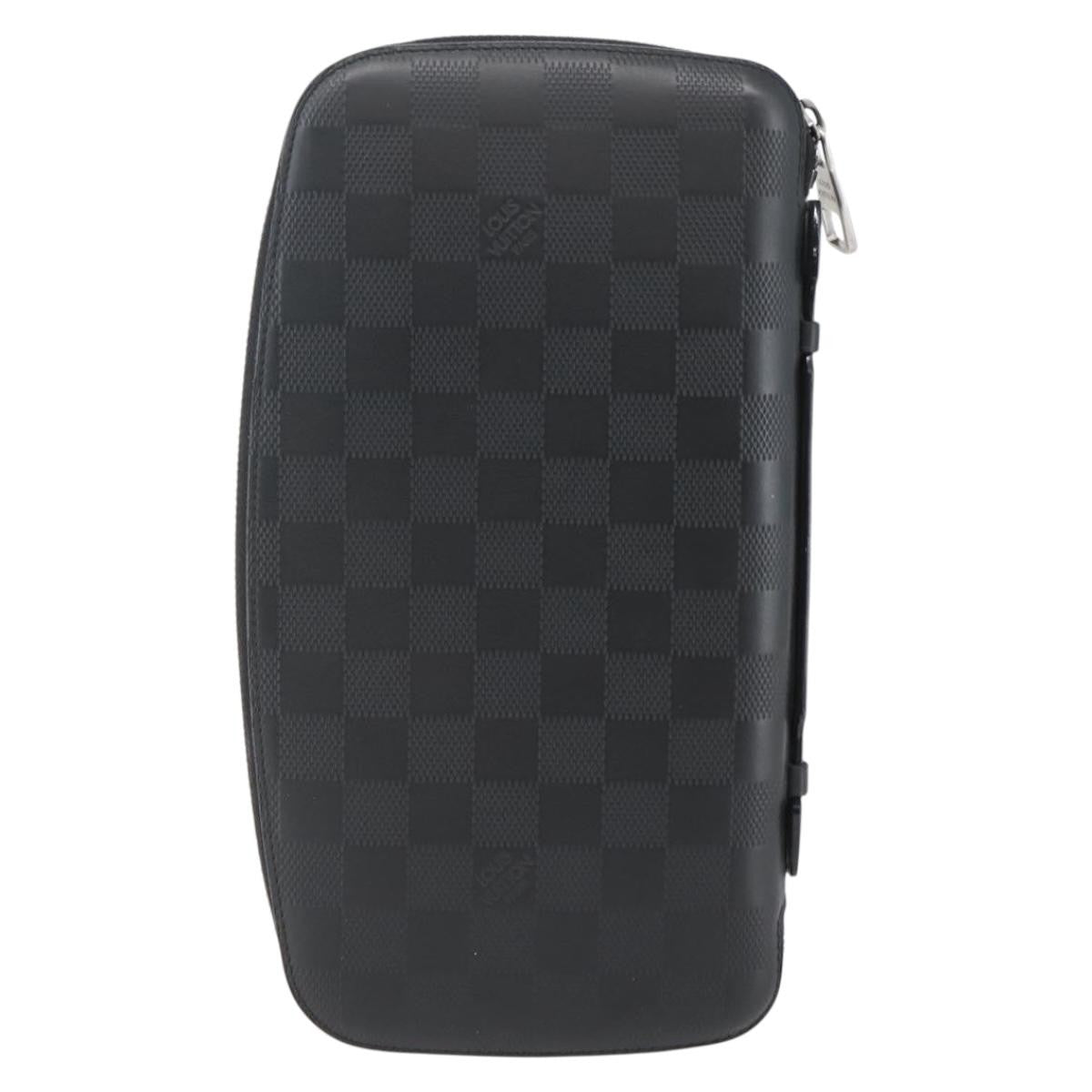 Louis Vuitton Organiser Atholl Leather Black Leather Bag