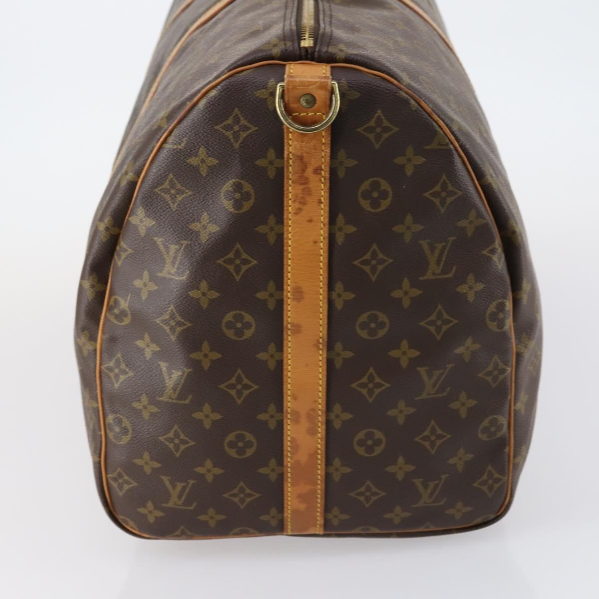 Louis Vuitton Keepall Bandouliere Bag Monogram Canvas Brown Canvas Travel Bag