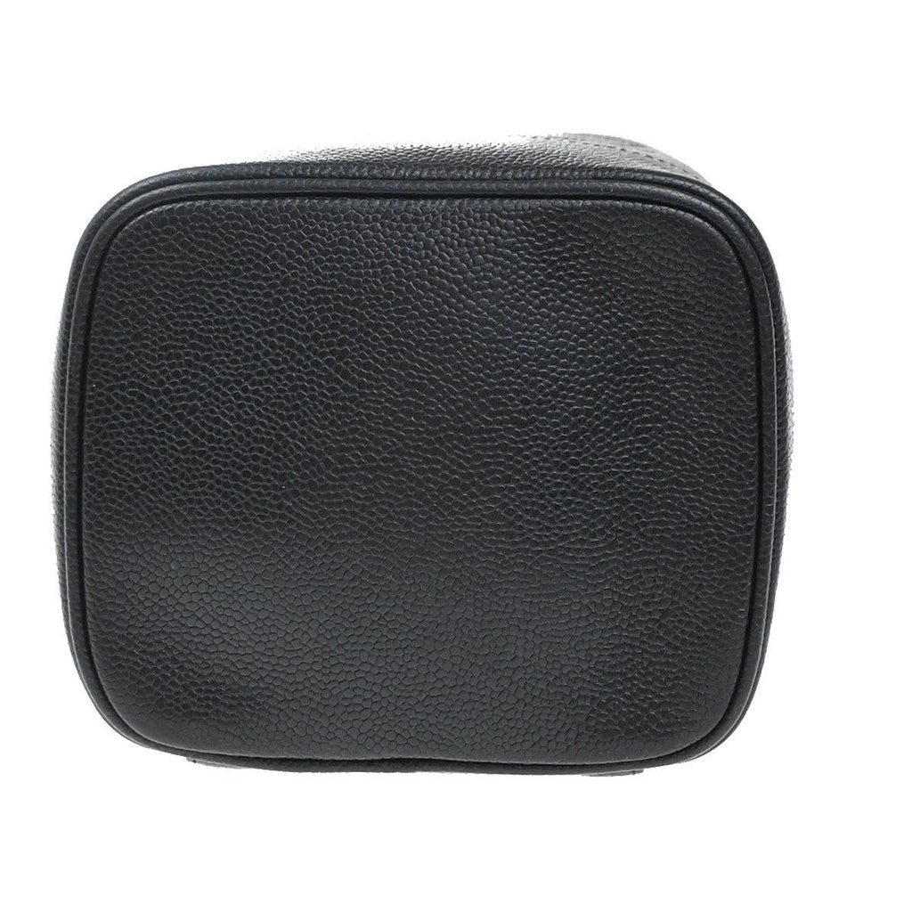 Chanel Vintage Timeless Cosmetic Case Caviar Black Leather Clutche & Pouche Bag