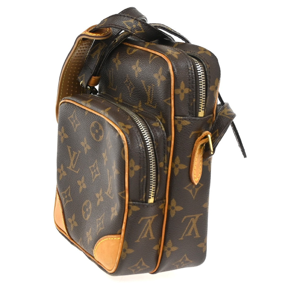 Louis Vuitton Amazone Bag Monogram Canvas Brown Canvas Shoulder Bag