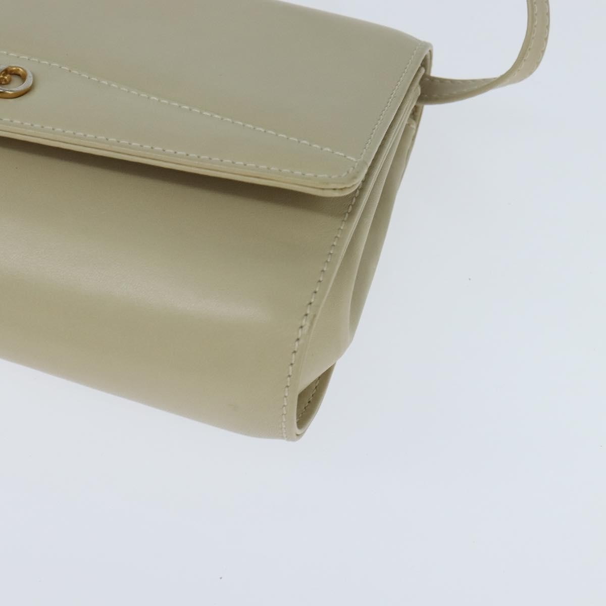 Celine Flap Shoulder Bag Leather Beige Leather Shoulder Bag Bag