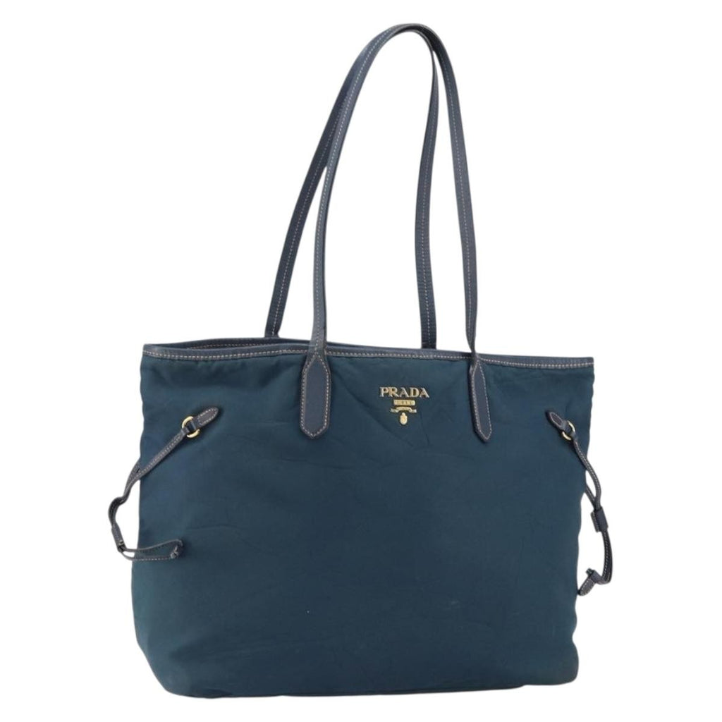 Prada Vintage Tote Tessuto Navy Nylon Tote Bag Bag