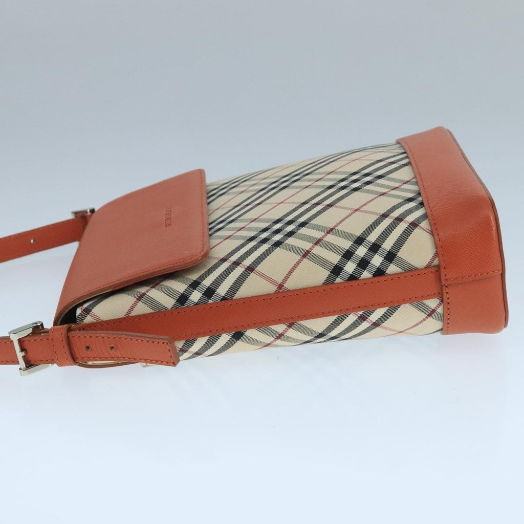 Burberry Nova Check Shoulder Bag Canvas And Leather Beige Canvas Shoulder Bag