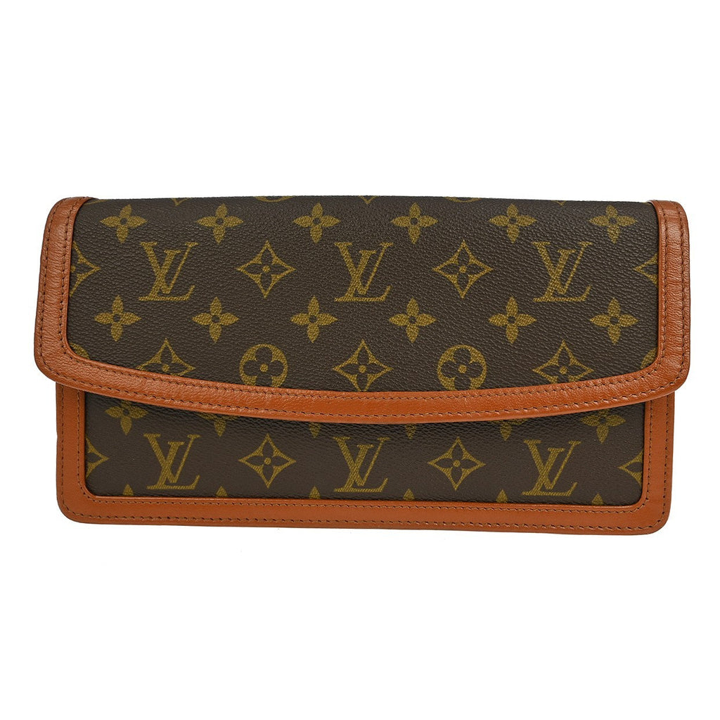 Louis Vuitton Dame Pochette Monogram Canvas Brown Canvas Clutche & Pouche Bag