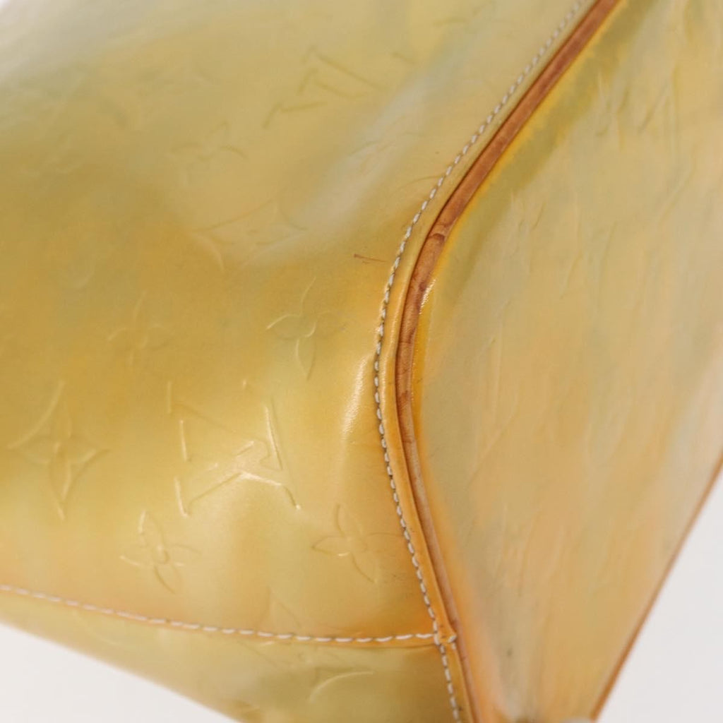 Louis Vuitton Houston Handbag Monogram Vernis Yellow Patent_Leather Tote Bag