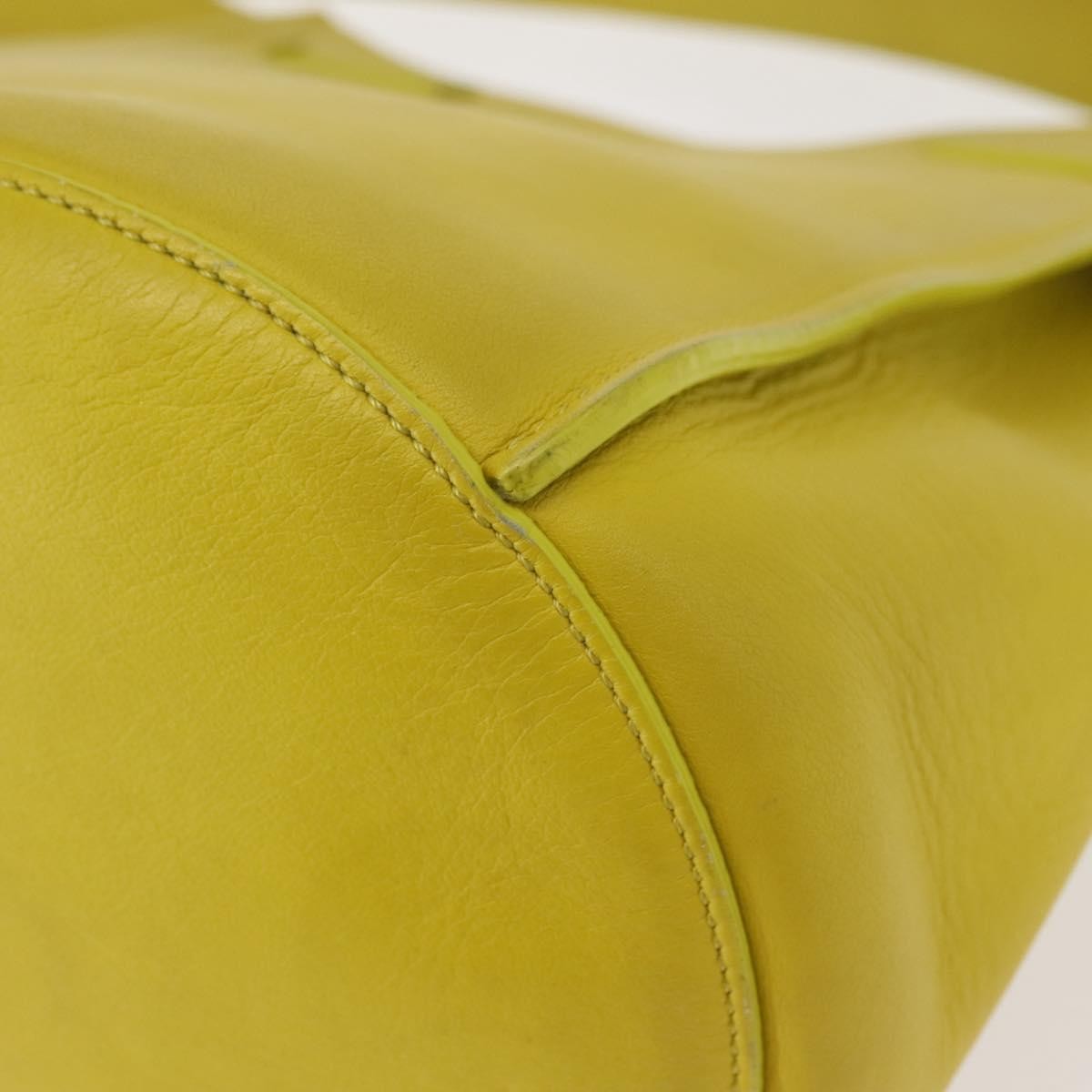 Celine Long Strap Big Bag Bucket Leather Yellow Leather Shoulder Bag Bag