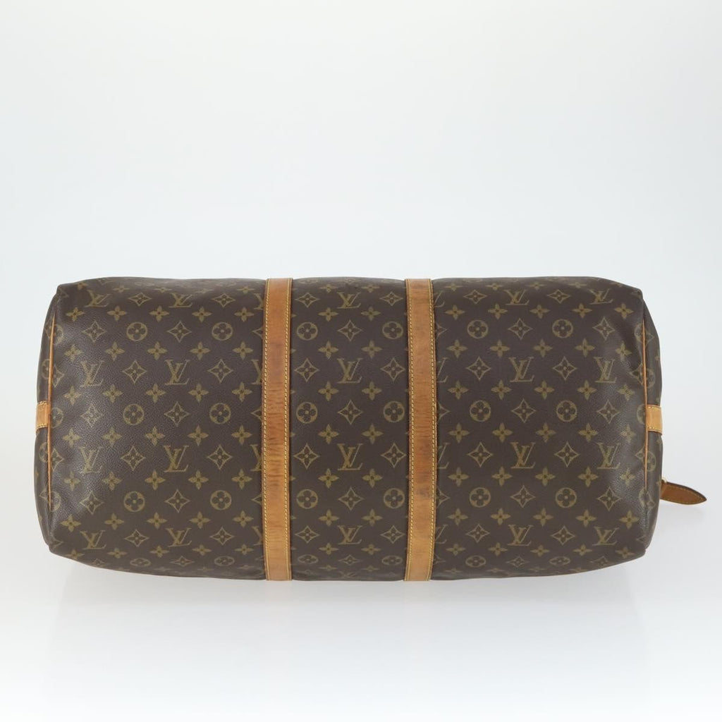 Louis Vuitton Keepall Bandouliere Bag Monogram Canvas Brown Canvas Travel Bag
