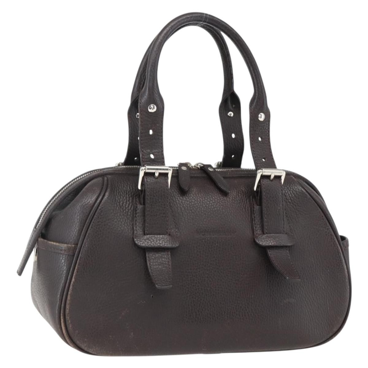 Burberry Vintage Handbag Leather Brown Leather Handbag