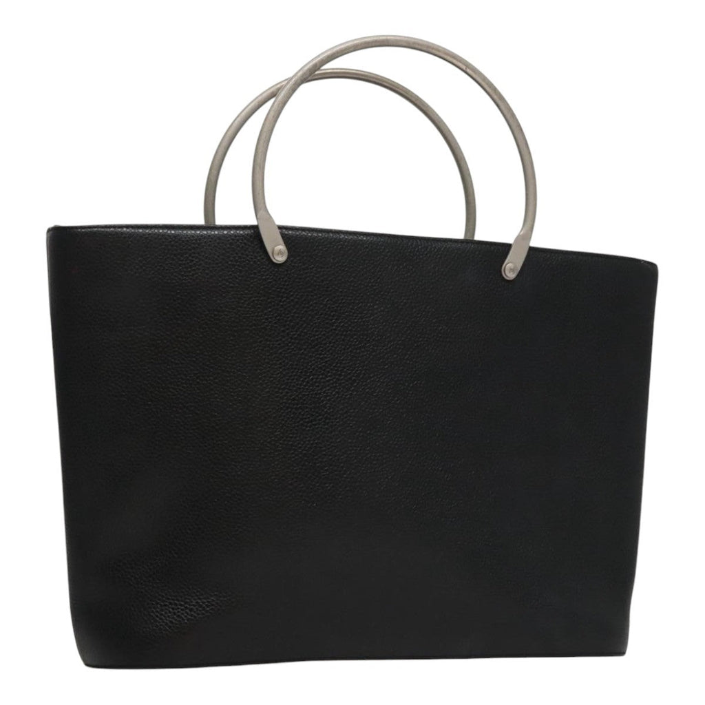 Chanel Vintage Tote Leather Black Leather Tote Bag Bag