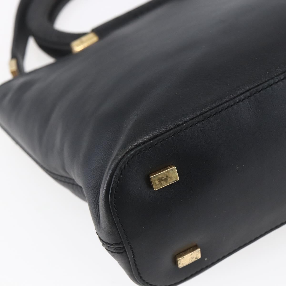 Celine Handbag Leather Black Leather Handbag