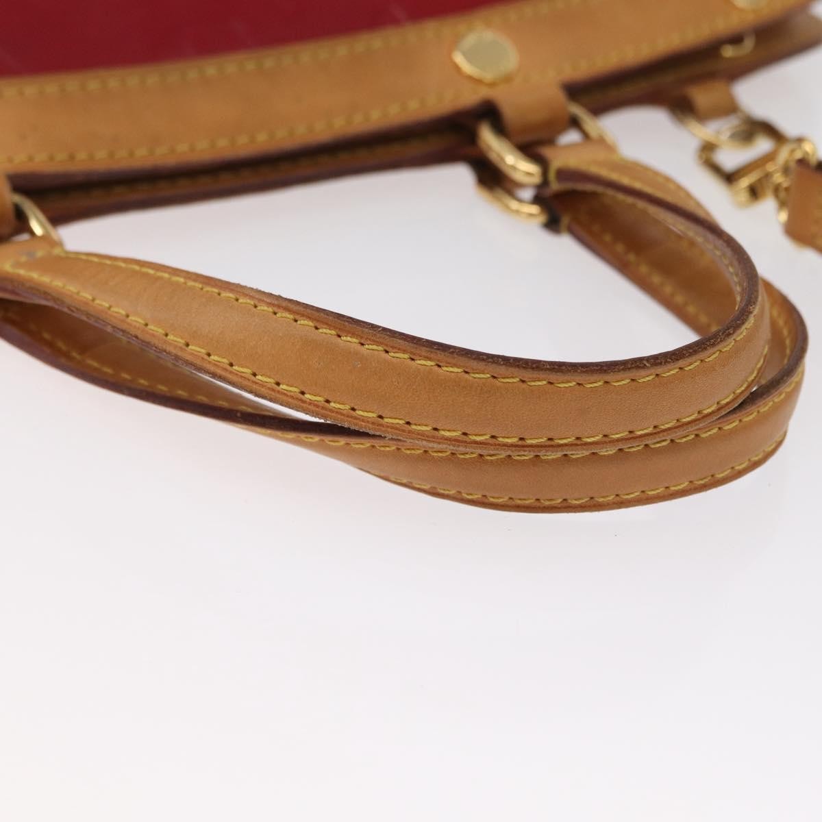 Louis Vuitton Brea Handbag Monogram Vernis Red Patent_Leather Handbag