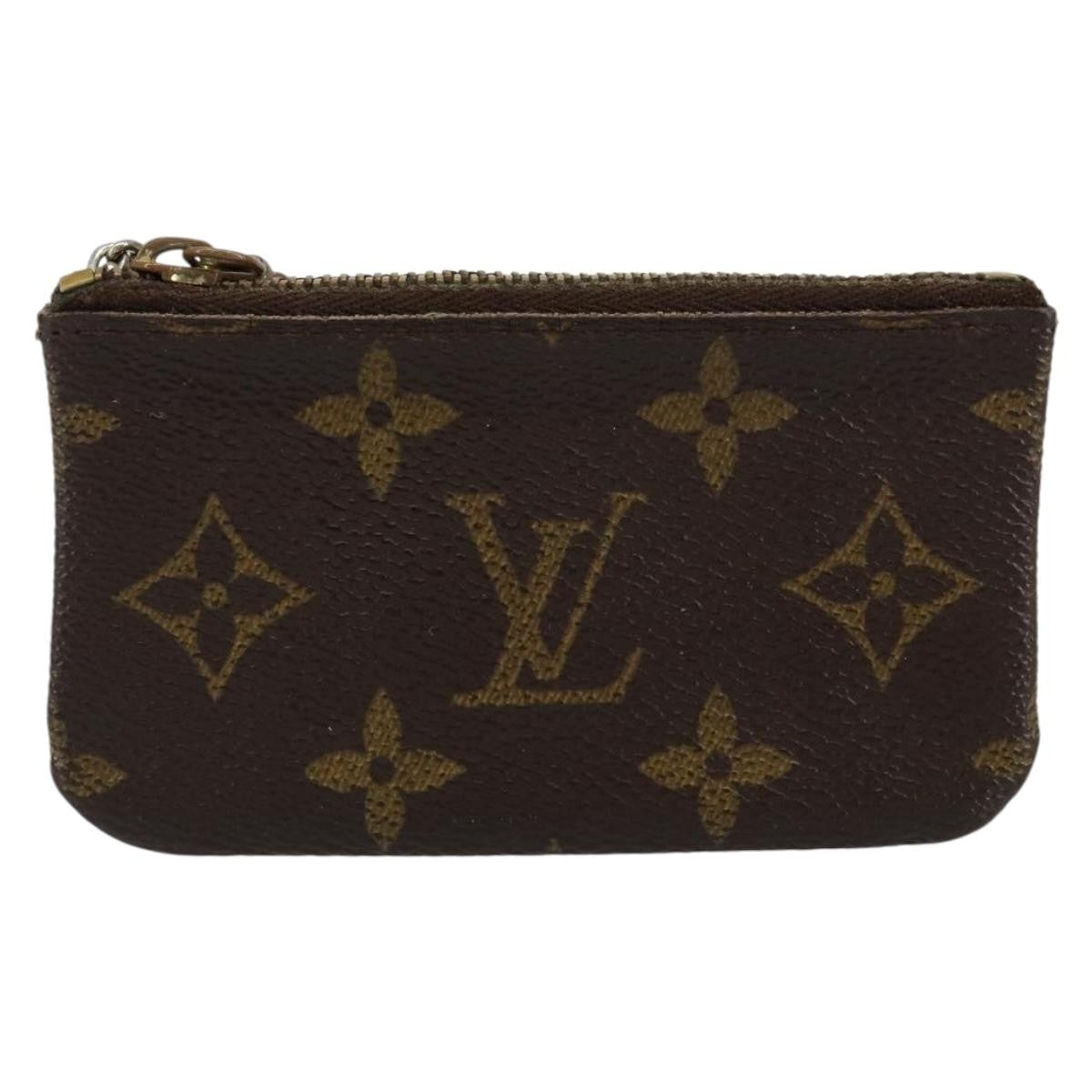 Louis Vuitton Pochette Clés Monogram Canvas Brown Canvas Wallets Accessory