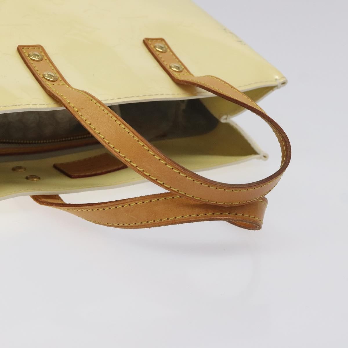 Louis Vuitton Reade Handbag Monogram Vernis Beige Patent_Leather Bag