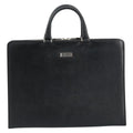Burberry Vintage Briefcase Leather Black Leather Briefcase Bag