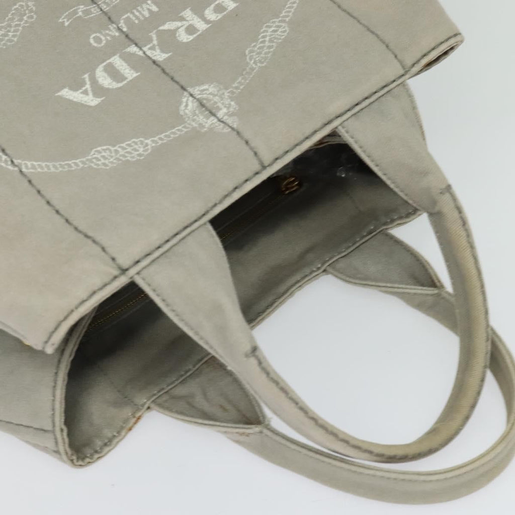 Prada Canapa Tote Canvas Gray Canvas Bag
