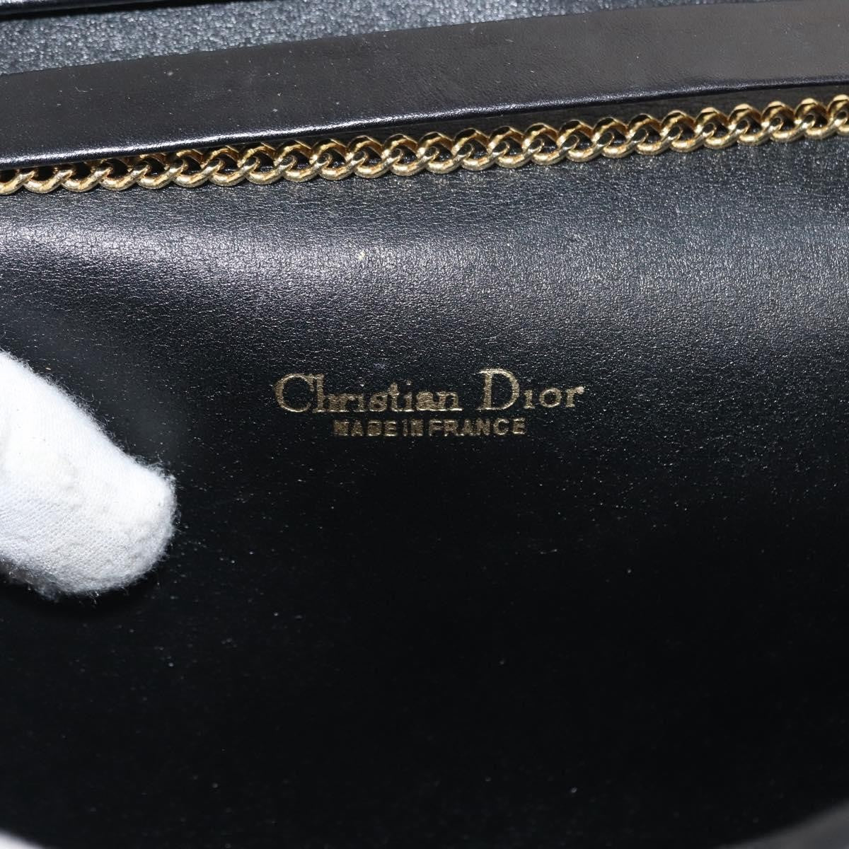 Christian Dior Trotter Shoulder Bag Canvas Black Canvas Shoulder Bag Bag (Pre-Owned)