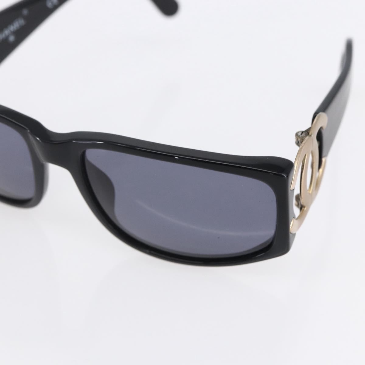 Chanel Chanel Logo Sunglasses Eye Wear Plastic Black Plastic Sunglasse Accessory