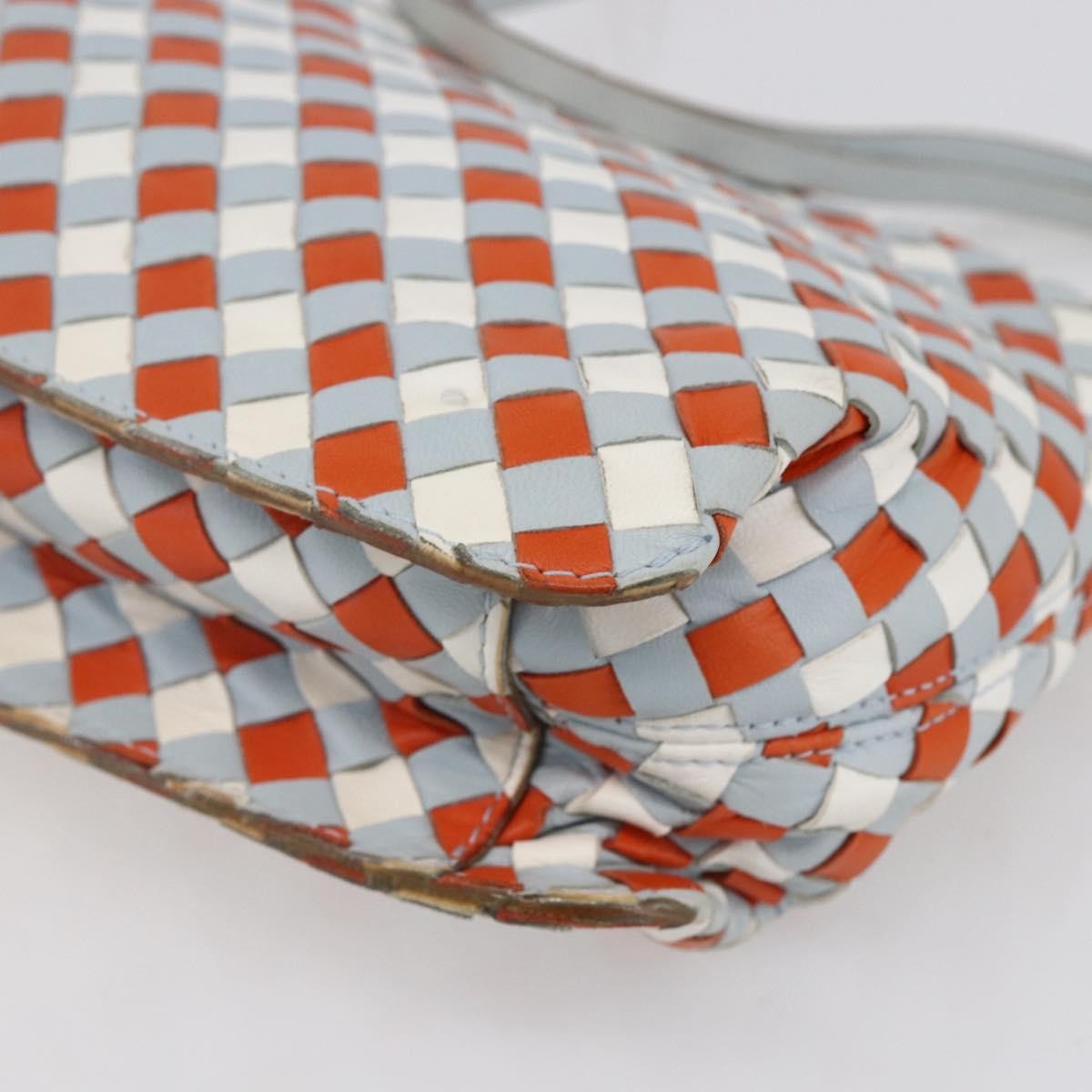 Bottega Veneta Vintage Shoulder Bag Intrecciato Leather Multicolour Leather Shoulder Bag Bag