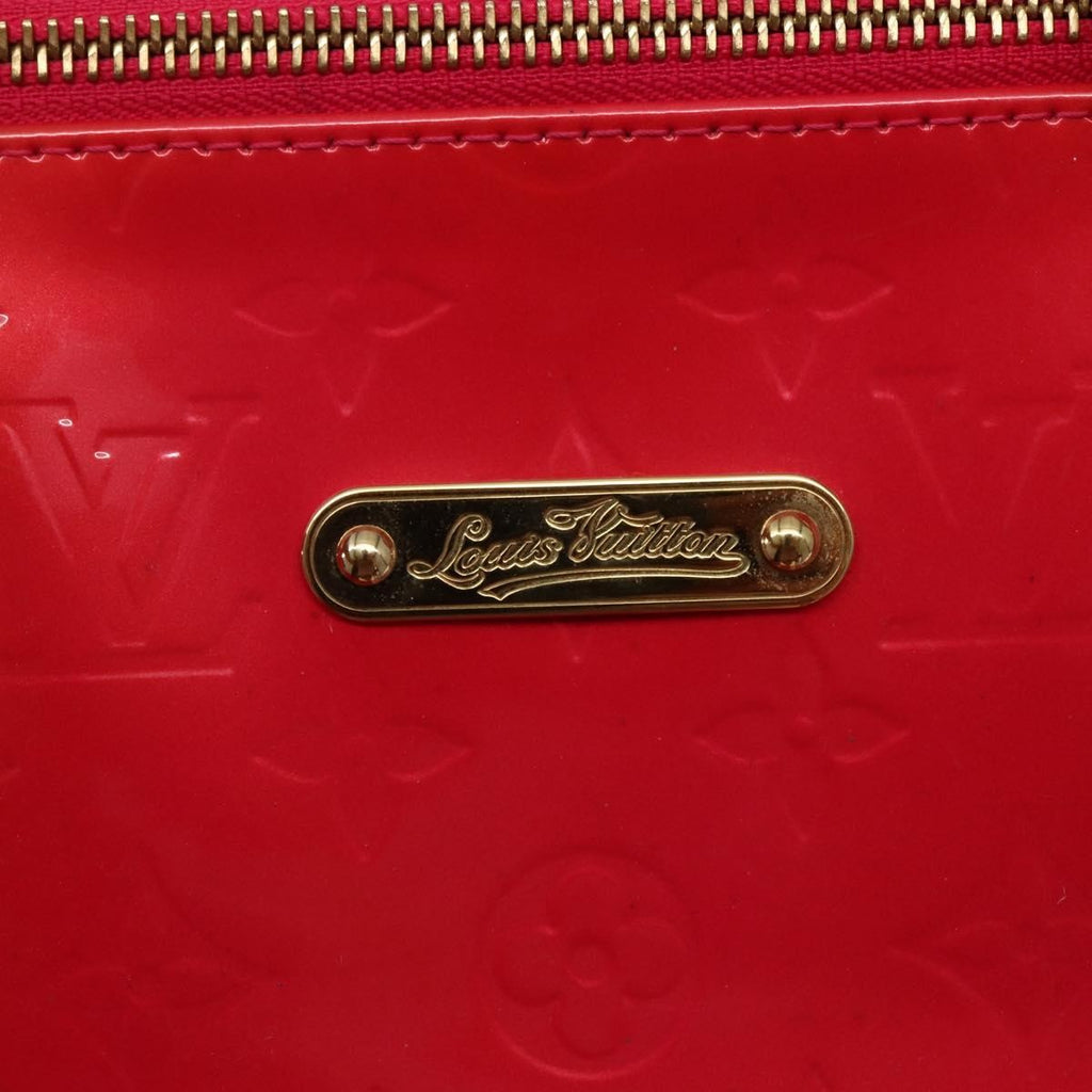 Louis Vuitton Bellevue Handbag Monogram Vernis Pink Patent_Leather Tote Bag