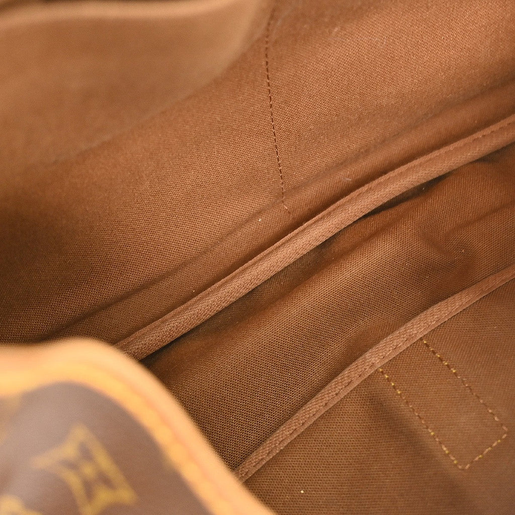 Louis Vuitton Saumur Handbag Monogram Canvas Brown Canvas Shoulder Bag