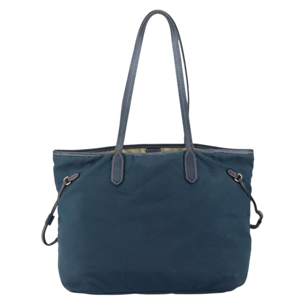 Prada Vintage Tote Tessuto Navy Nylon Tote Bag Bag