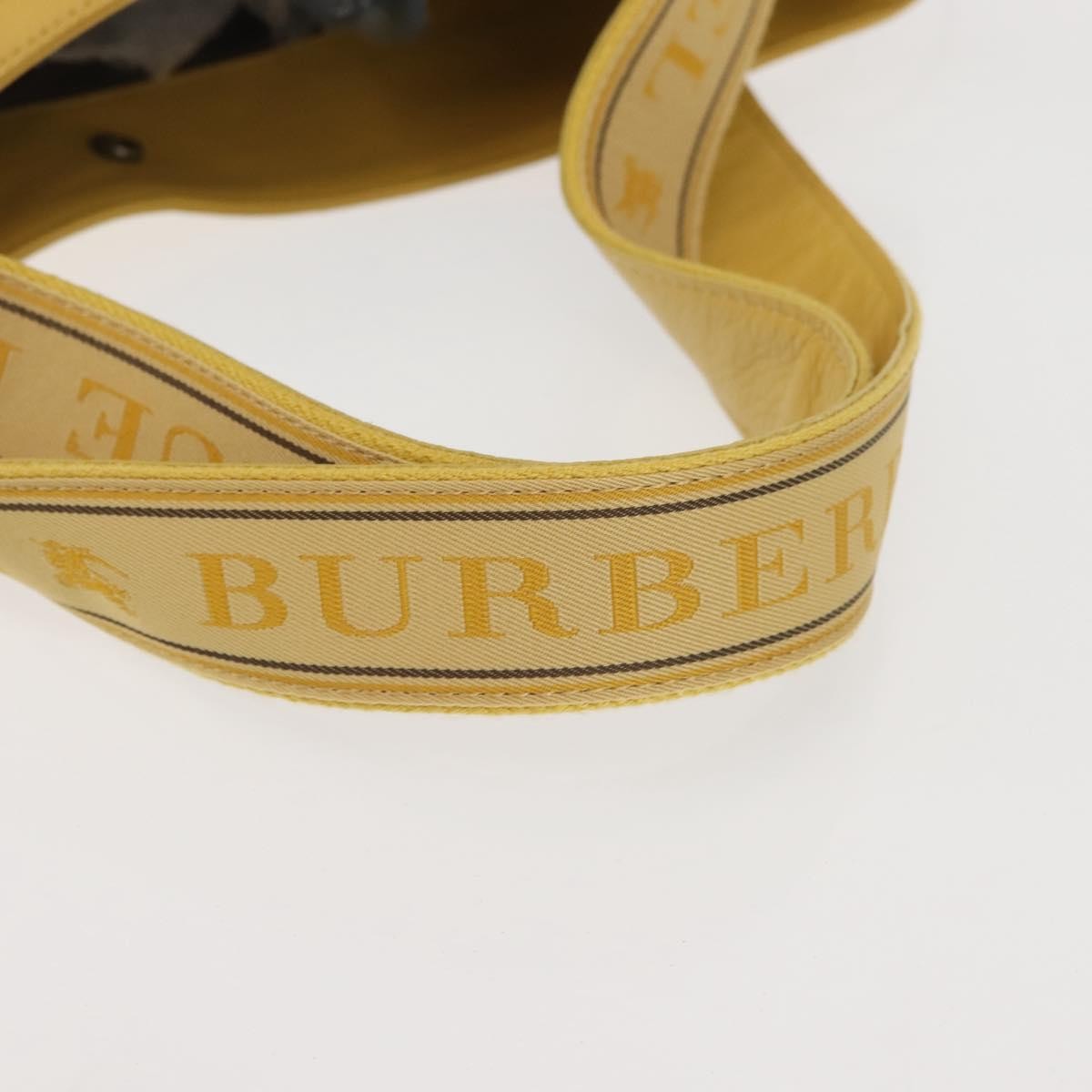 Burberry Blue Label Tote Bag Leather Yellow Leather Tote Bag