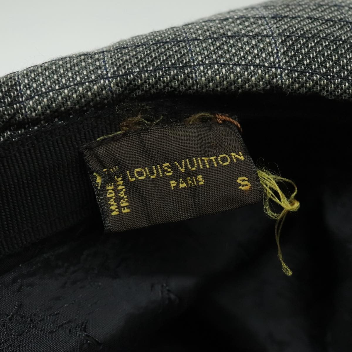 Louis Vuitton Lv Graphical Hat Cotton Gray Cotton Head Accessory Accessory