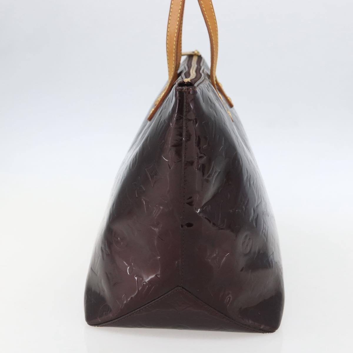 Louis Vuitton Bellevue Handbag Monogram Vernis Burgundy Patent_Leather Tote Bag