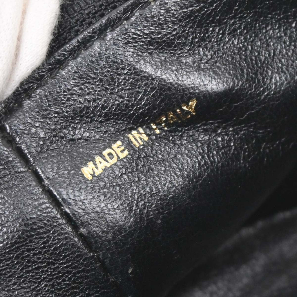 Chanel Vintage Box Zip Tassel Bag Quilted Lambskin Black Leather Shoulder Bag Bag