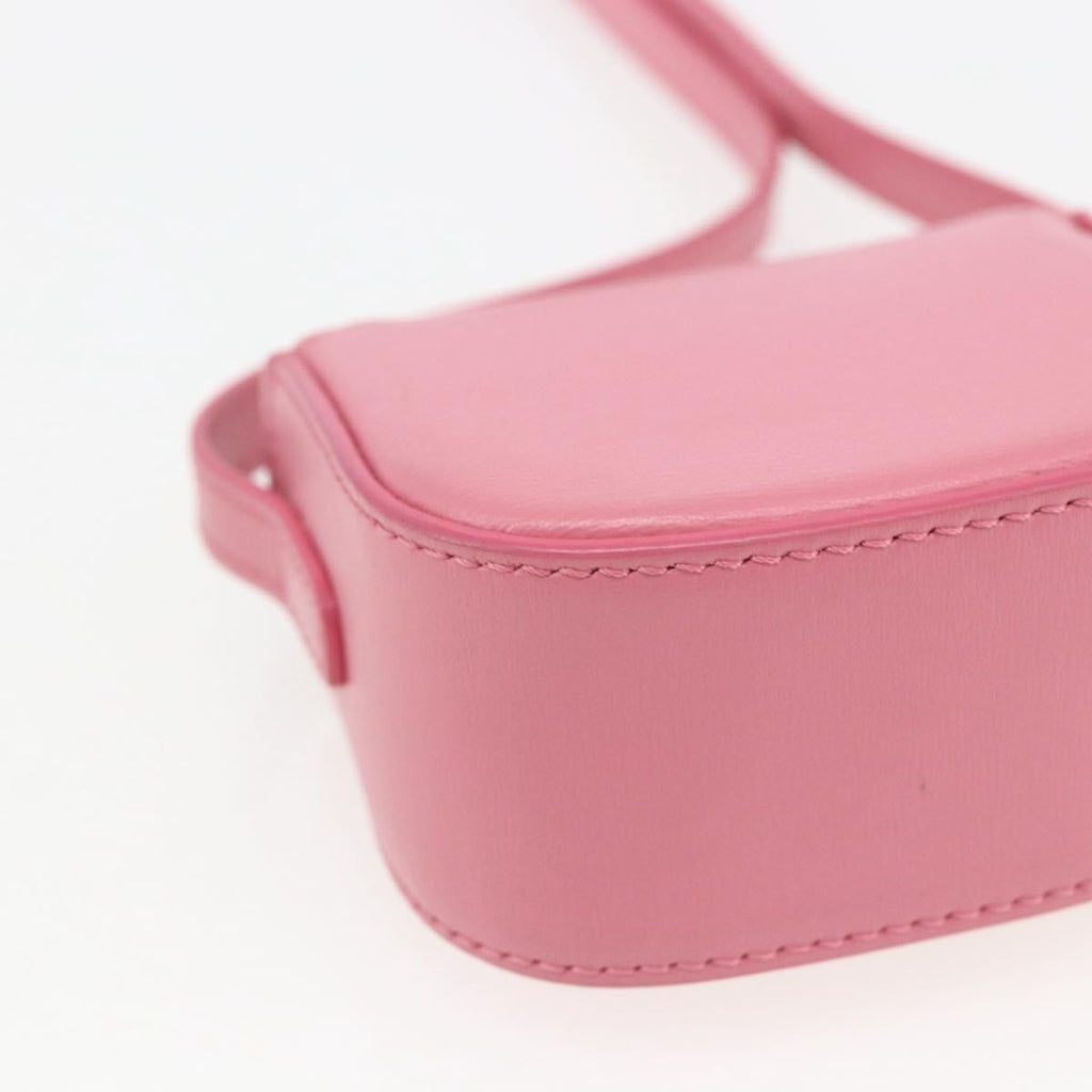 Celine Triomphe Shoulder Bag Smooth Calfskin Pink Leather Shoulder Bag Bag