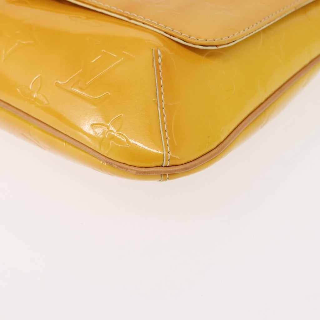 Louis Vuitton Thompson Street Handbag Monogram Vernis Yellow Patent_Leather Shoulder Bag