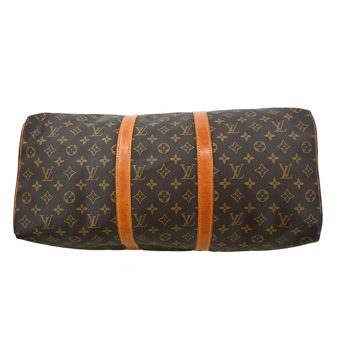 Louis Vuitton Keepall Bag Monogram Canvas Brown Canvas Travel Bag