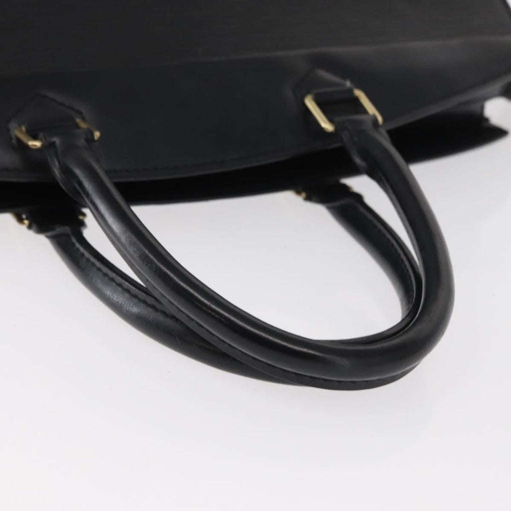 Louis Vuitton Riviera Handbag Epi Leather Black Leather Handbag