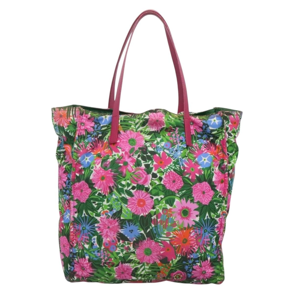 Prada Vintage Shopping Tote Nylon Multicolour Nylon Tote Bag Bag