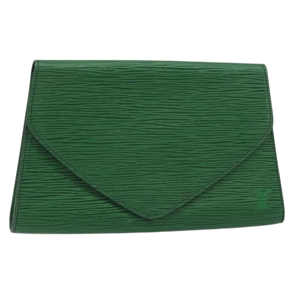 Louis Vuitton Art Deco Clutch Epi Leather Green Leather Clutche & Pouche Bag