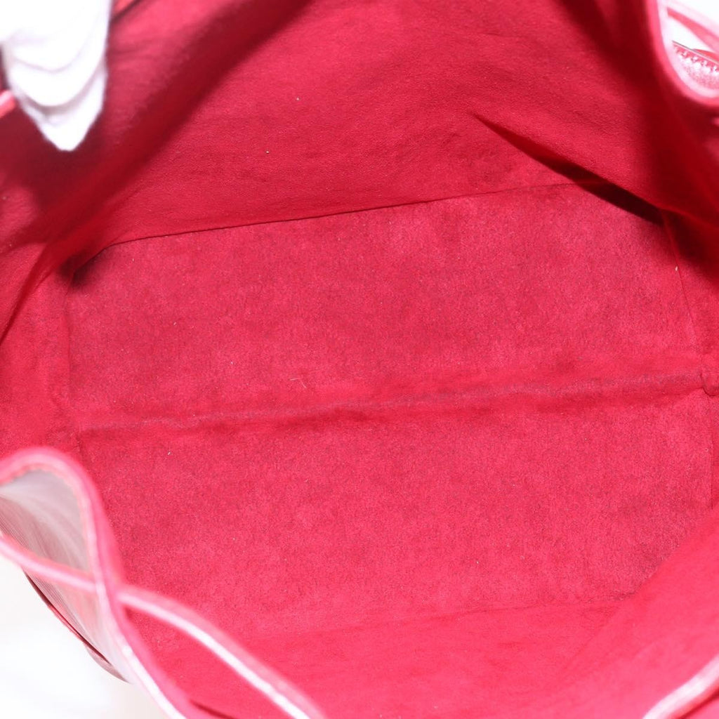 Louis Vuitton Noe Handbag Epi Leather Red Leather Bag