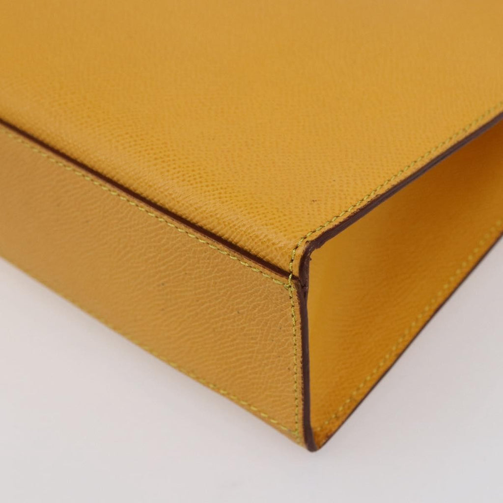 Celine Vintage Shoulder Bag Leather Yellow Leather Shoulder Bag Bag