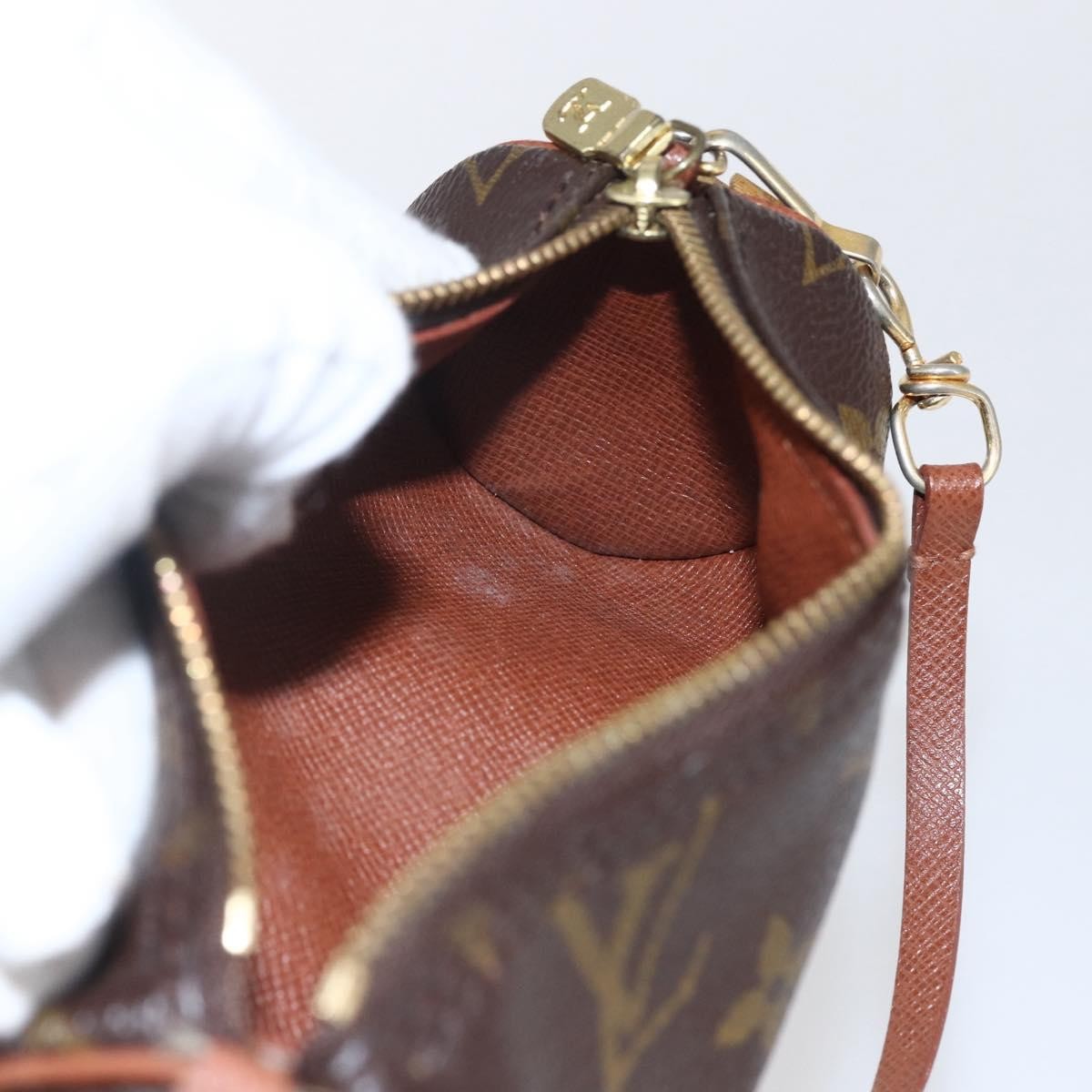 Louis Vuitton Papillon Pochette Monogram Canvas Brown Canvas Clutche & Pouche Bag