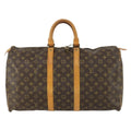 Louis Vuitton Keepall Bag Monogram Canvas Brown Canvas Travel Bag