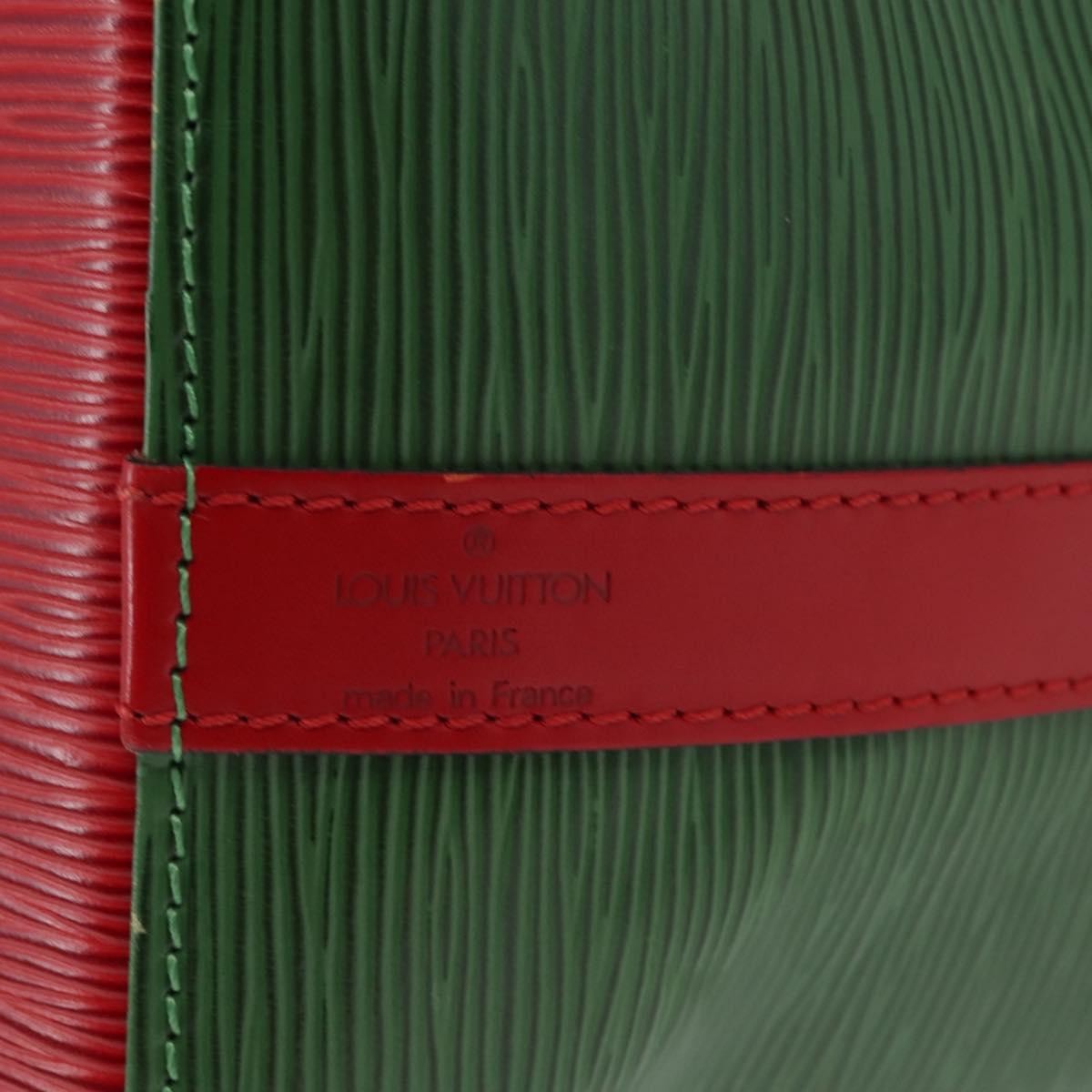 Louis Vuitton Bicolor Petit Noe Handbag Epi Leather Green Leather Shoulder Bag
