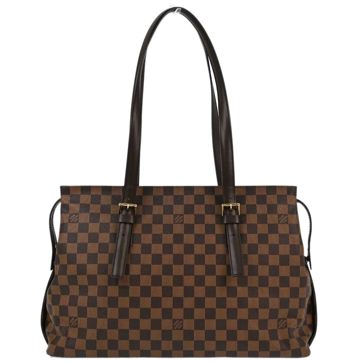 Louis Vuitton Chelsea Handbag Damier Brown Canvas Tote Bag
