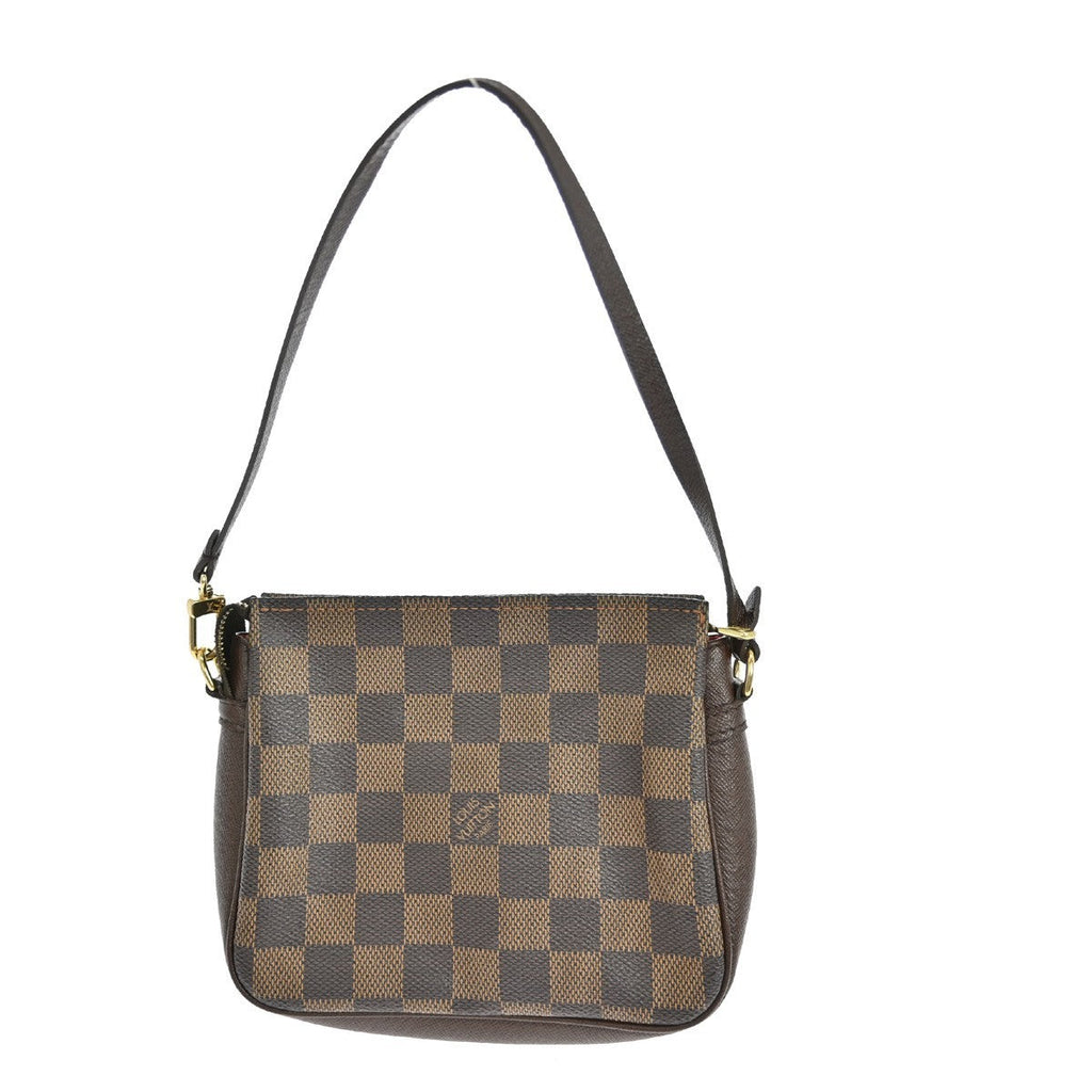 Louis Vuitton Trousse Make Up Bag Damier Canvas Brown Canvas Clutche & Pouche Bag