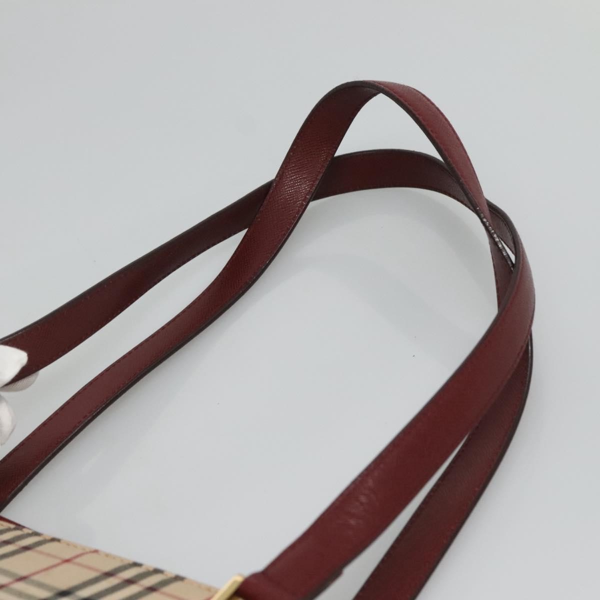 Burberry Nova Check Tote Canvas And Leather Beige Canvas Tote Bag