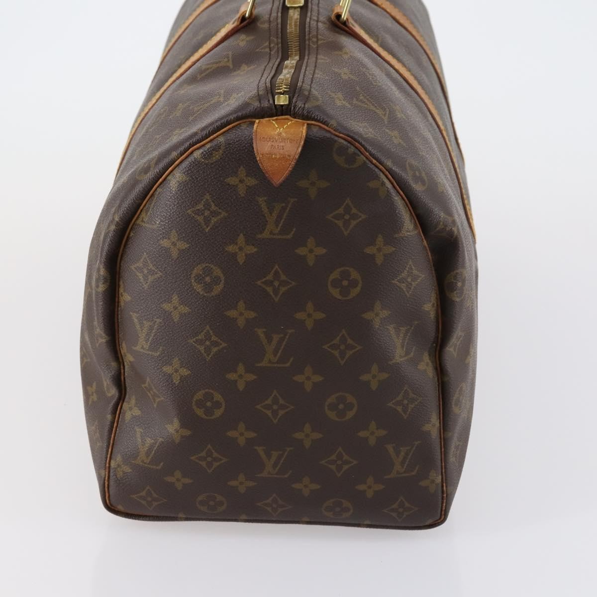 Louis Vuitton Keepall Bag Monogram Canvas Brown Canvas Travel Bag