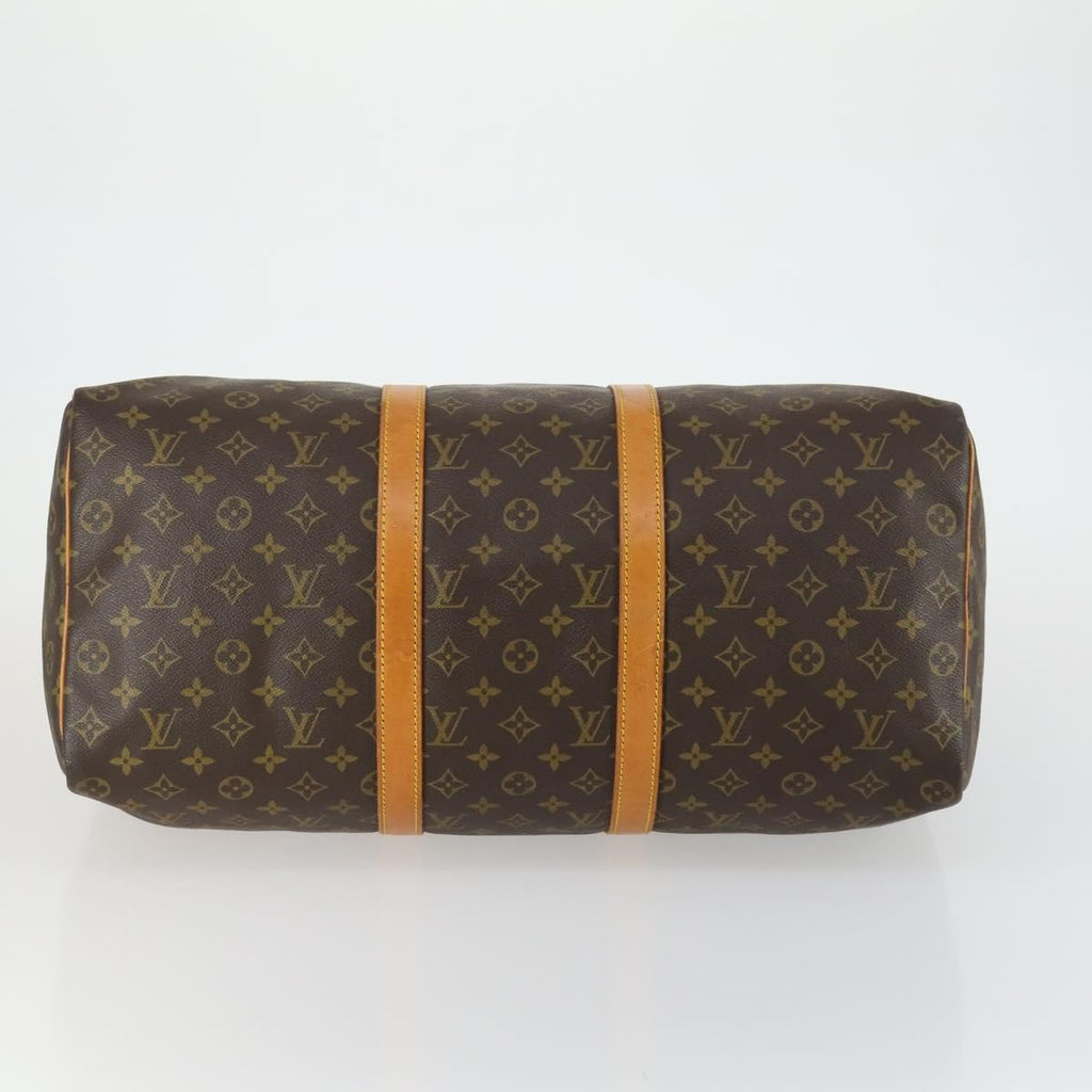 Louis Vuitton Keepall Bag Monogram Canvas Brown Canvas Travel Bag