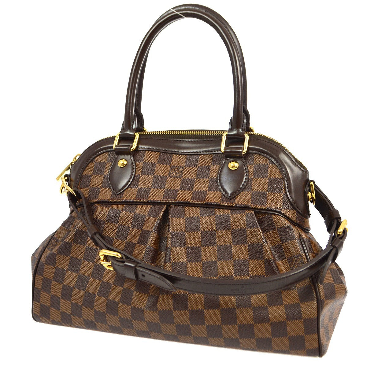Louis Vuitton Trevi Handbag Damier Brown Canvas Handbag