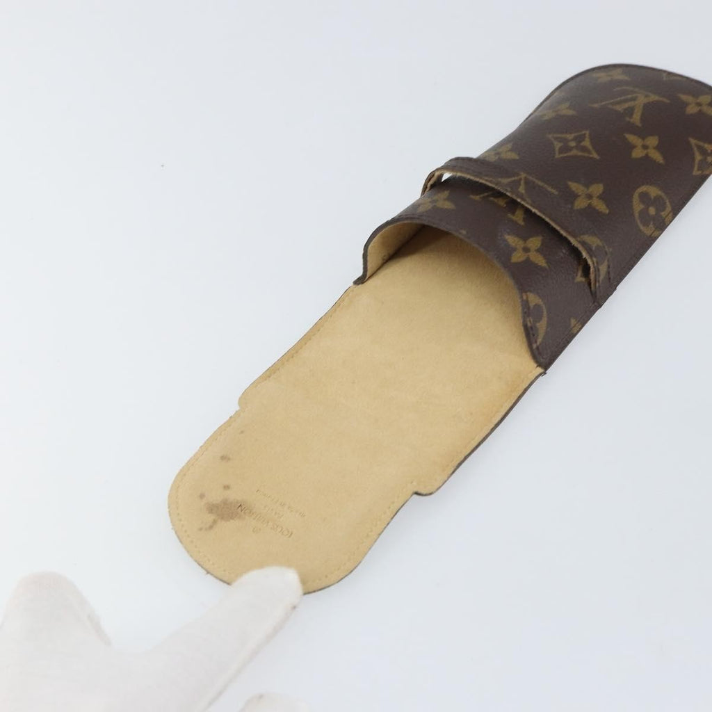 Louis Vuitton Etui À Stylo Canvas Brown Canvas Clutche & Pouche Bag