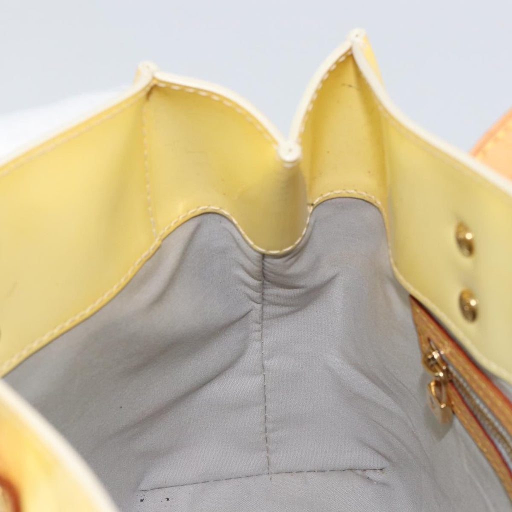 Louis Vuitton Reade Handbag Monogram Vernis Yellow Patent_Leather Handbag